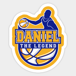 Daniel The Legend Basketball Custom Player Your Name Sticker